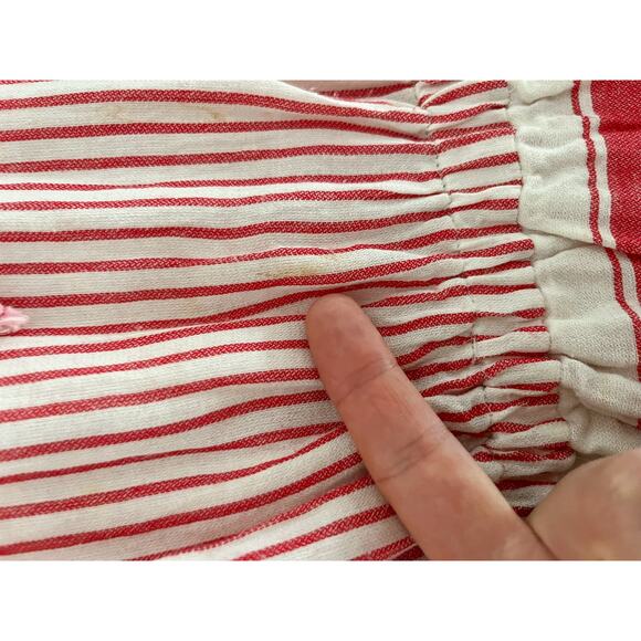 Devotion Twins | Greek Embroidered Tunic Boho Dress | Red Pink | Sz XS - Picture 12 of 16